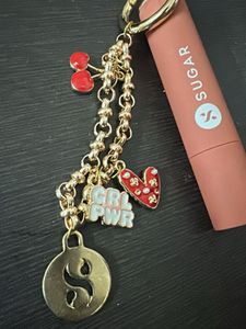 Limited Edition Sugar Charm Keychain with Lipstick