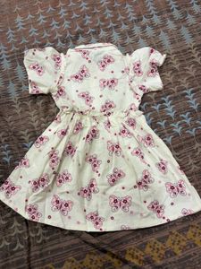 Cute Butterfly Print Dress