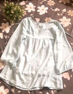 Price Drop❤️Light Blue Embroidered Top