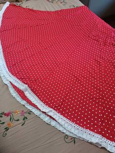 Red Polka Dot Midi Dress