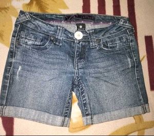 Denim Shorts Cuffed