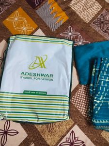 New Branded Sea Green Georgette Saree...