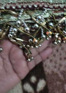 Bridal Dupatta With Latkan Work