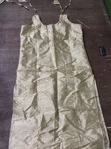 Elegant Golden Embellished Kurti Blouse