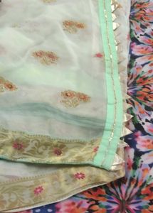 pure chiffon Embroidered Saree