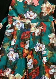 Floral Print Fabric one piece suit