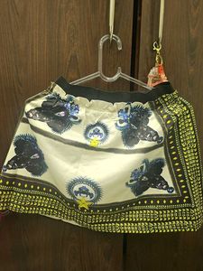 Patterned Mini Skirt