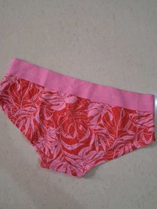 S Floral Print Pink Briefs