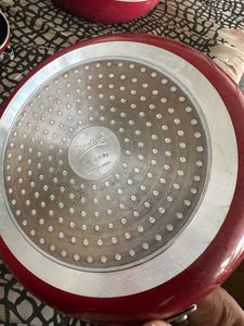 Prestige Pan Unused With Handle Mahroon