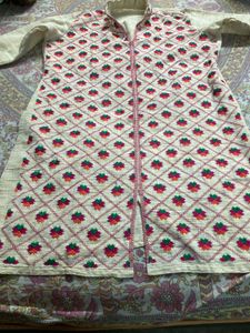 TwoPure Cotton Khadi Degain Kurti