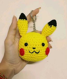 Pikachu Crochet Keychain