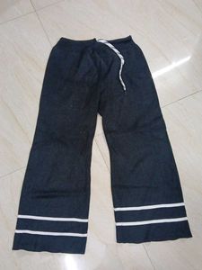 Women's Charcoal Grey Striped Pants