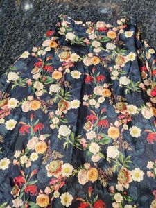Floral Print Ethnic Skirt