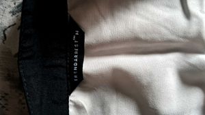 Chic White &amp; Black Trim shirt