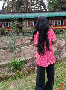 Beautiful Pink Printed Kurta