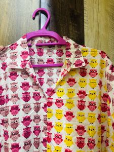 Cute Owl Print one piece