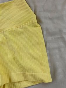 Yellow Cycling Shorts