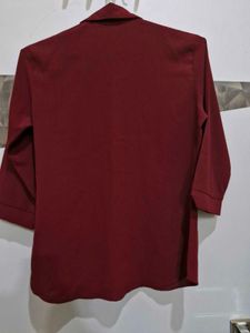 Burgundy Women’s Office Work Shirt🩷🥰, Size [L]