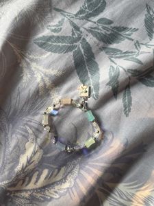 Cute Beaded Bracelet with Flower Charm