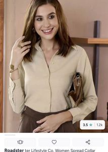 Chic Beige Button-Up Shirt