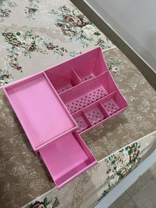Pink Makeup Organiser with Drawer