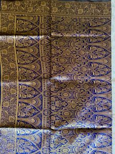 Brand new Elegant Teal &amp; Gold Silk Saree