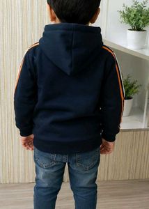 Boys Navy Hoodie "The City Never Sleeps"