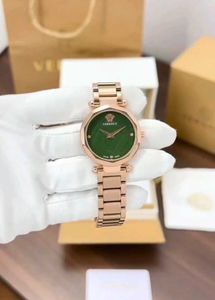 Versace Rose Gold Green Dial Watch