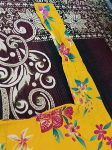 Long Floral Frock With Full Sleeves