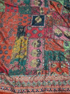 Trending chinnon with beautiful print saree