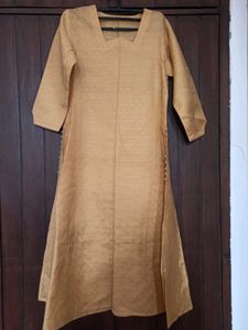 Elegant Mustard Beige Kurta