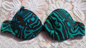Zebra Print Padded Bikini Top