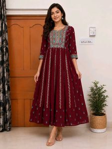 Embroidered Anarkali Kurta