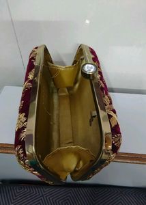 Embroidered Clutch Bag