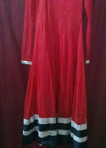 Red Embroidered Dress