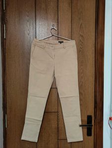 Van Heusen Beige Slim Fit Formal Trousers