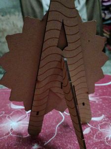 Handmade Mandala Decor Piece with wooden stand