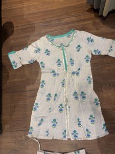 Designer Kurta Set with Sharara Pants