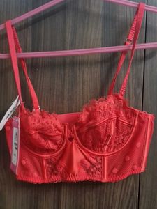 marks and spencer  Vibrant Red Lace Bra