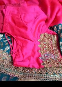 Pink Readymade Saree Blouse
