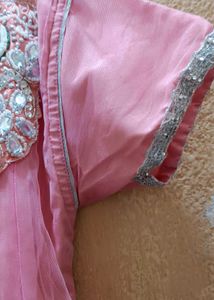 Pink Embellished Ethnic Gown