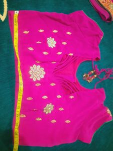 Gorgeous Pink Embroidered Saree