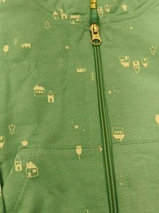 Cute Printed Kids Zip-Up Hoodie