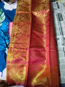 Royal Blue Silk Saree with Gold Zari