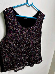 Sparkly Sequin Sleeveless Top