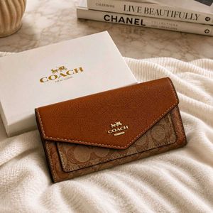 COACH*FLAP WALLET12A QUALITY  WD BOX