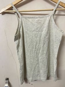 Light Grey Camisole with Lace Detail