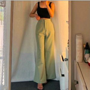 Sage Green Wide Leg Pants