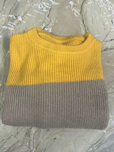 Color Block Knit Sweater