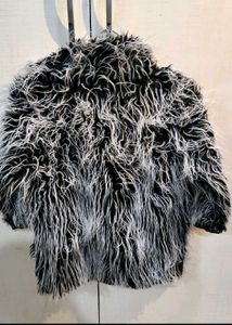 Imported Kids Fur Black &amp; White Jacket